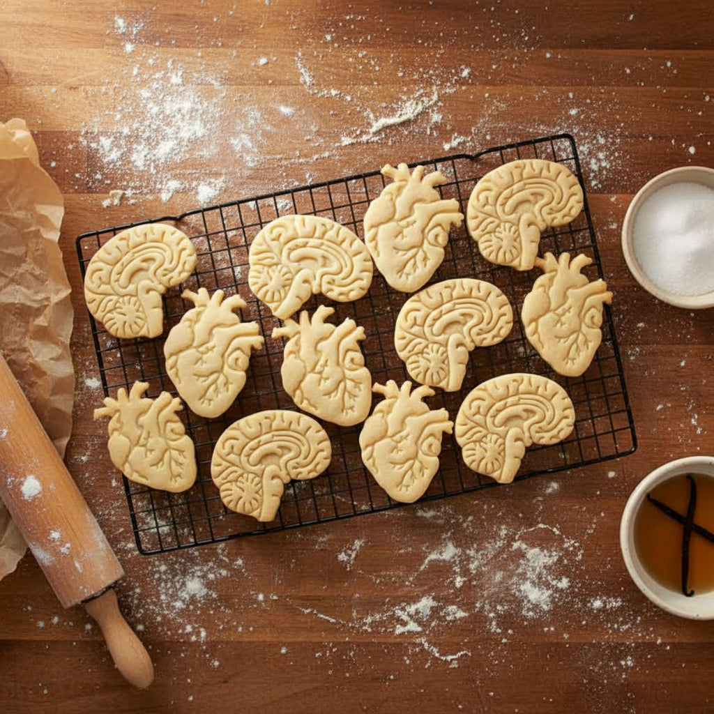 emporte piece biscuit organes cerveau et coeur