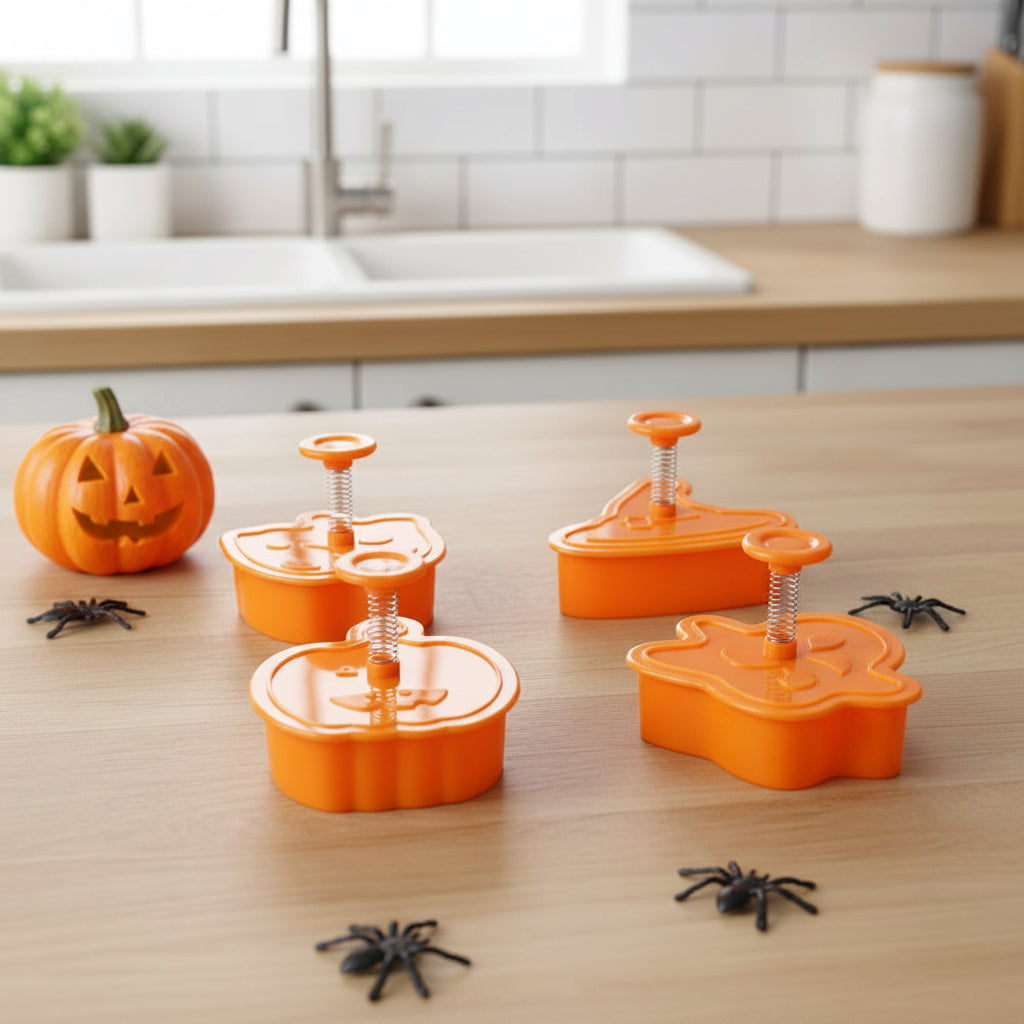 emporte piece halloween plastique a piston pour biscuit et fondant