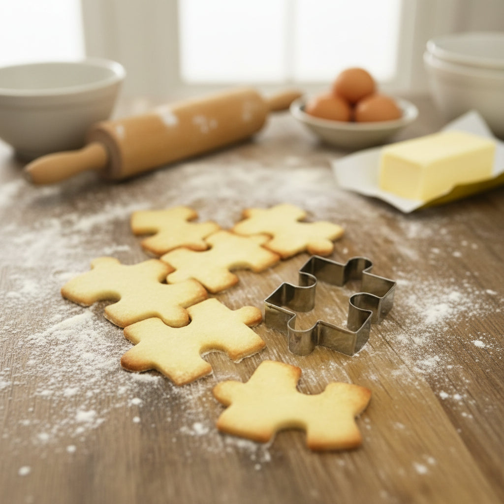 emporte piece acier  puzzle biscuit
