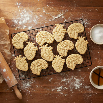 emporte piece biscuit organes cerveau et coeur