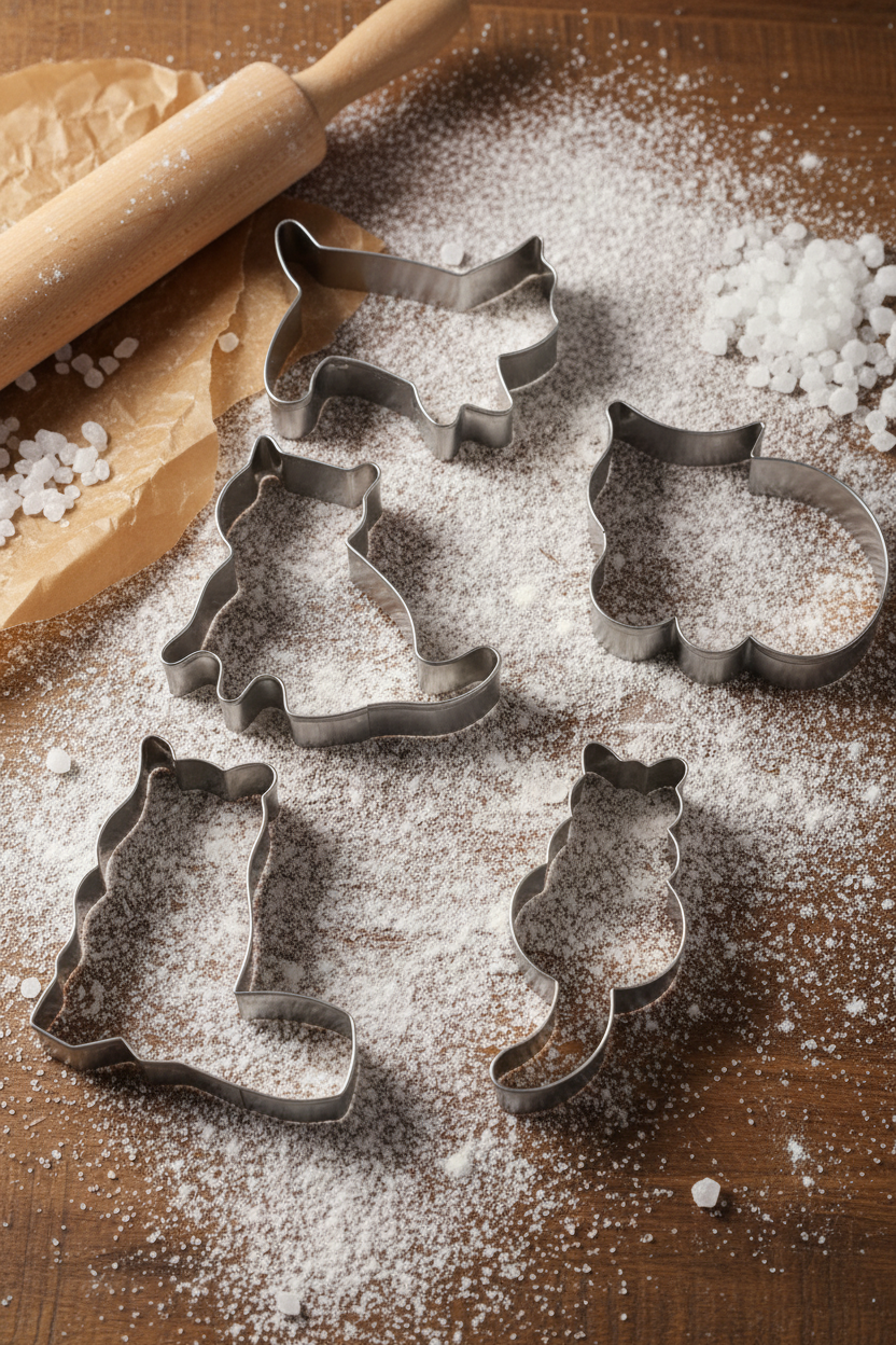 emporte piece chat en acier 5 forme de biscuit