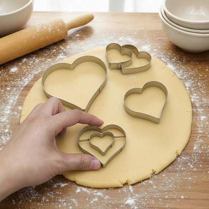 emporte piece coeur en acier pour biscuit et fondant