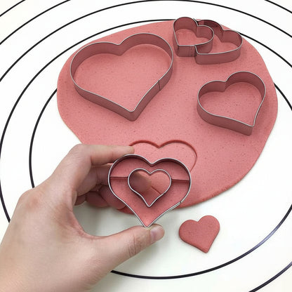 emporte piece coeur en acier pour tout type de pate