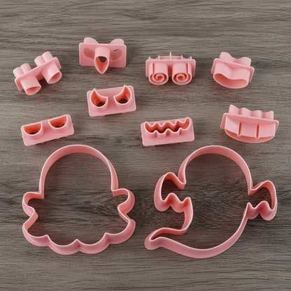 emporte piece halloween 10 motifs en plastique robuste