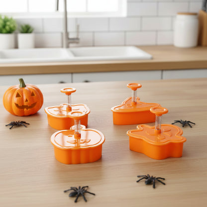 emporte piece halloween plastique a piston pour biscuit et fondant