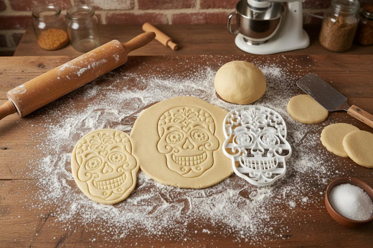 emporte piece halloween pour pâte a biscuit et fondant santa muerte
