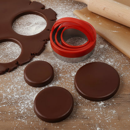 emporte piece rond 3 tailles pour fondant au chocolat