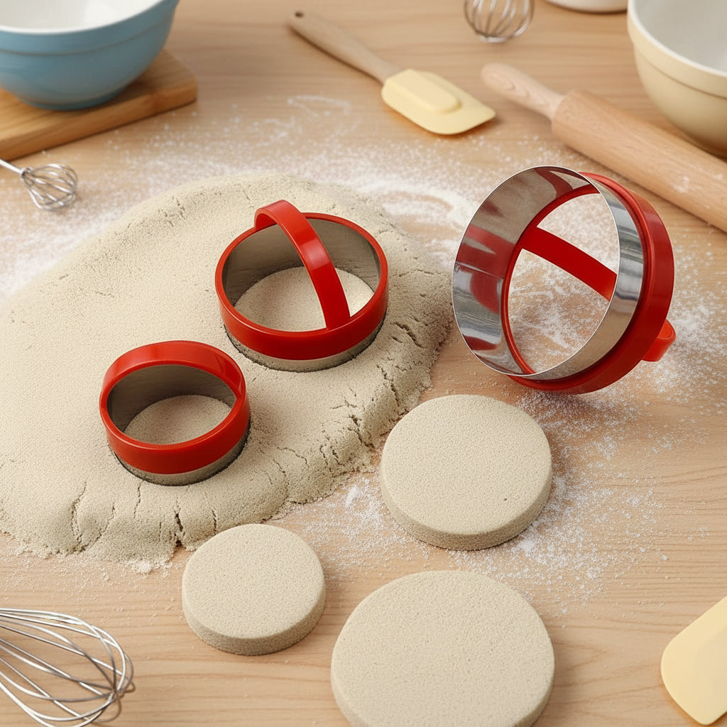 emporte piece rond 3 tailles pour pate a biscuit