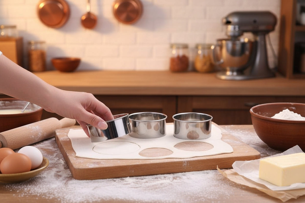 emporte piece rond en acier inox pour patisserie