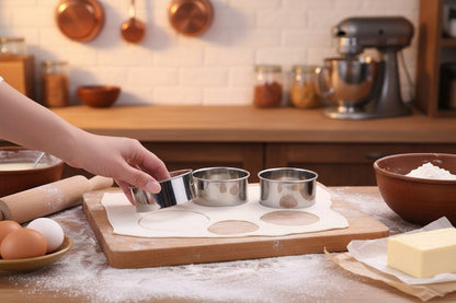 emporte piece rond en acier inox pour patisserie