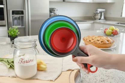 entoinnoir cuisine en siliconne empilable