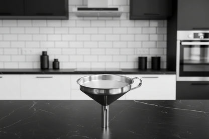 entonnoir avec filtre en acier inox pour ingrédient sec ou humide