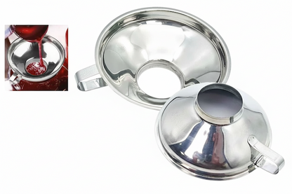 entonnoir en inox 2 grandeur