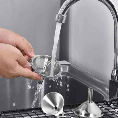 entonnoir en inox nettoyage facile