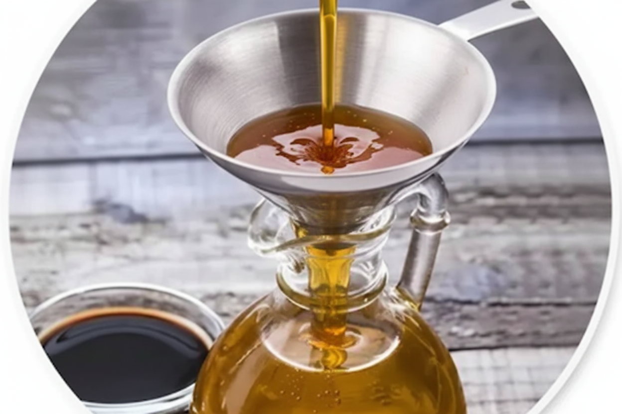 entonnoir en inox pour sirop d'agave