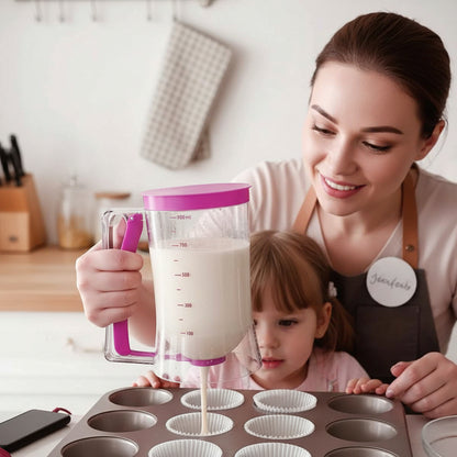 entonnoir a piston pour cuisiner muffins avec les enfants