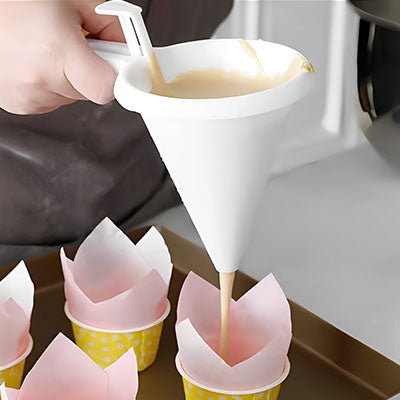 entonnoir a piston pour moule a cupcake