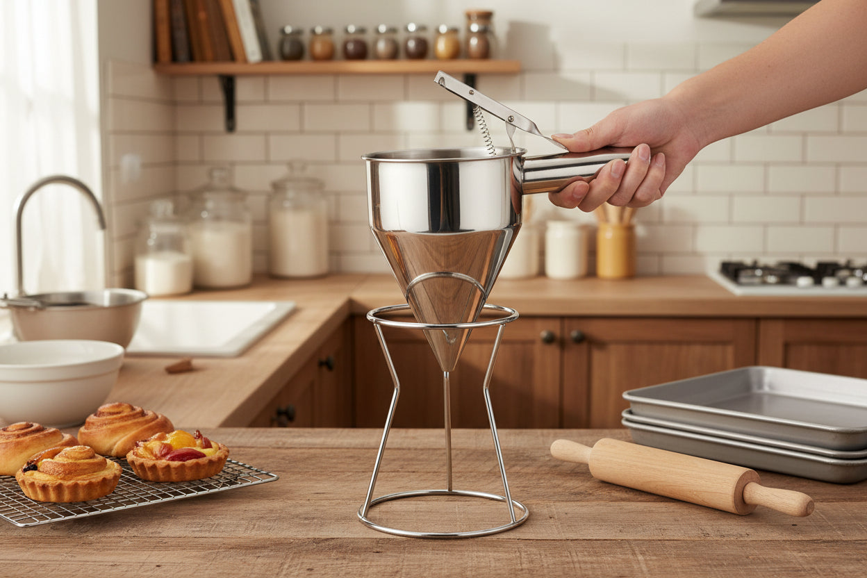 entonnoir a piston professionnel pour creativite culinaire