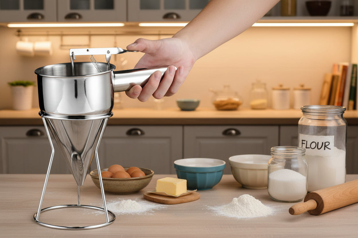 entonnoir a piston professionnel pour la cuisine