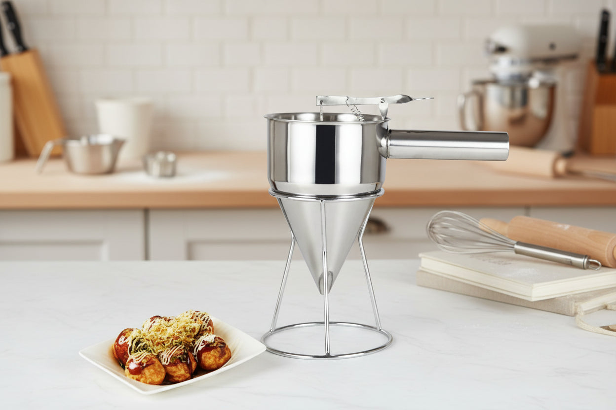 entonnoir a piston professionnel pour patissier