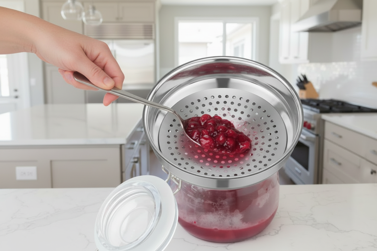 entonnoir avec filtre pour retenir particules