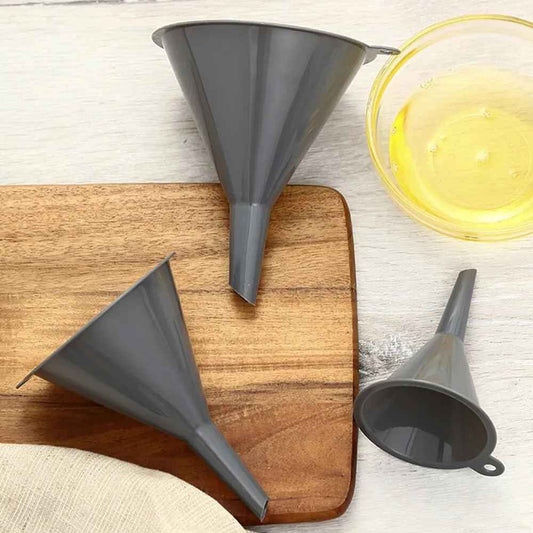 entonnoir en plastique en lot de trois format 