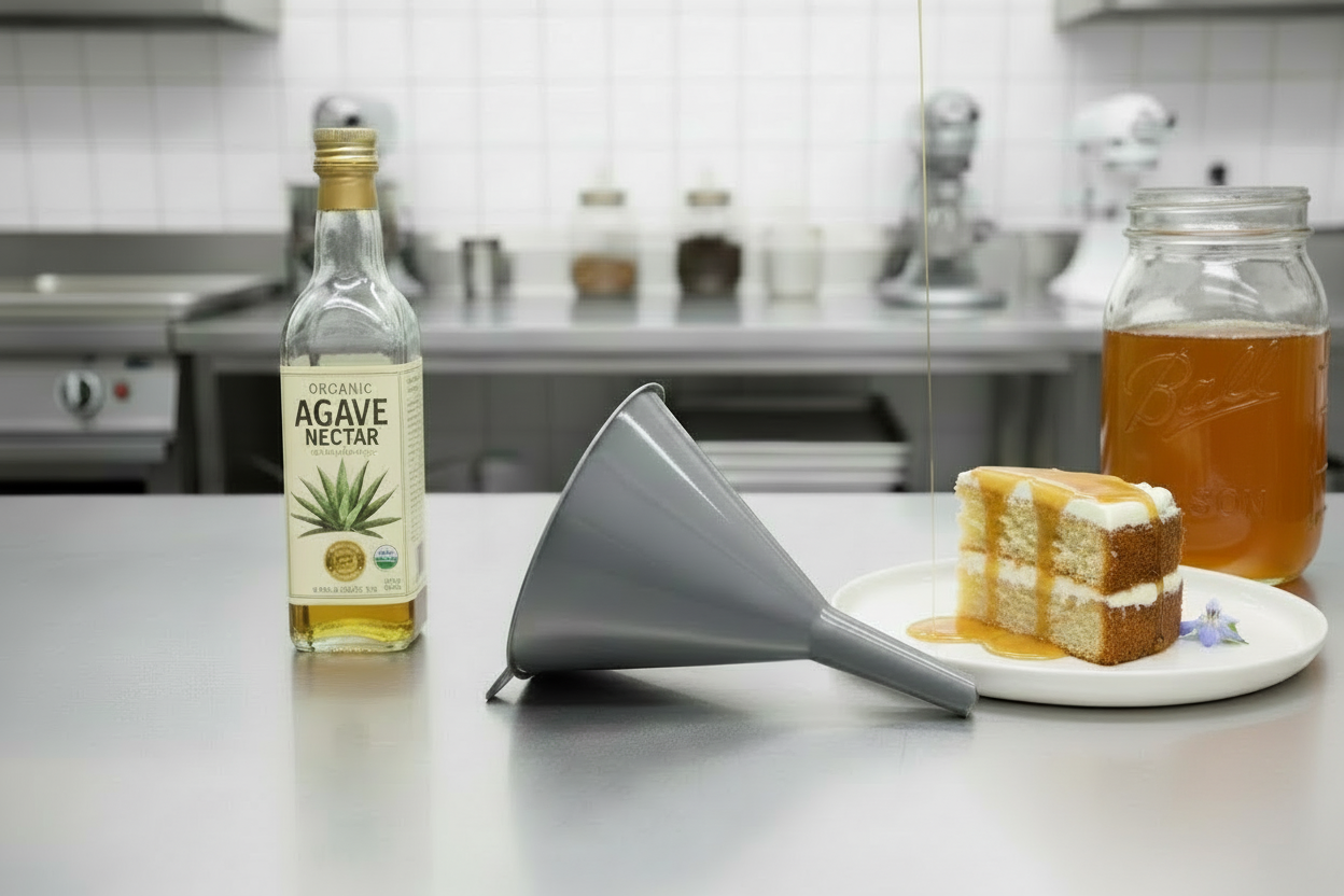 entonnoir en plastique pour sirop d'agave