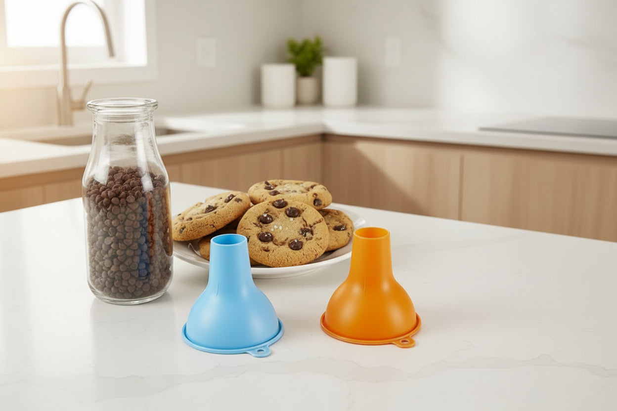 entonnoir silicone flexible pour la cuisine