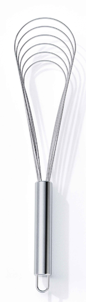 fouet plat acier inox grand