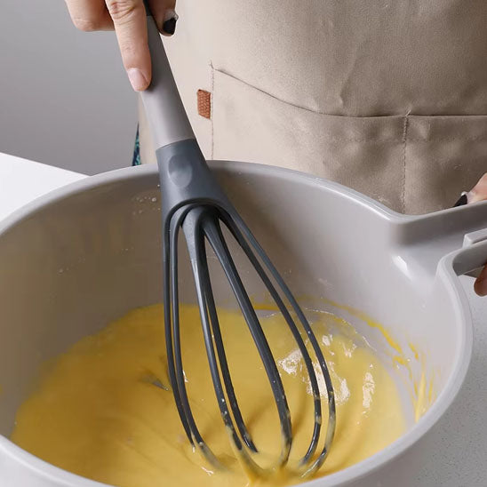 fouet noir 2en1 plastique cuisine