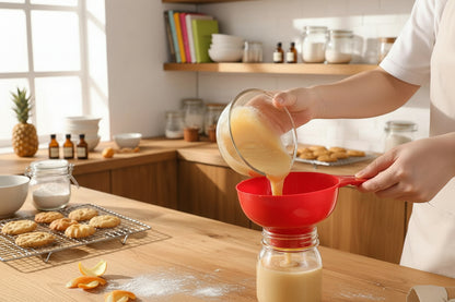 grand entonnoir en plastique pour compote de pomme