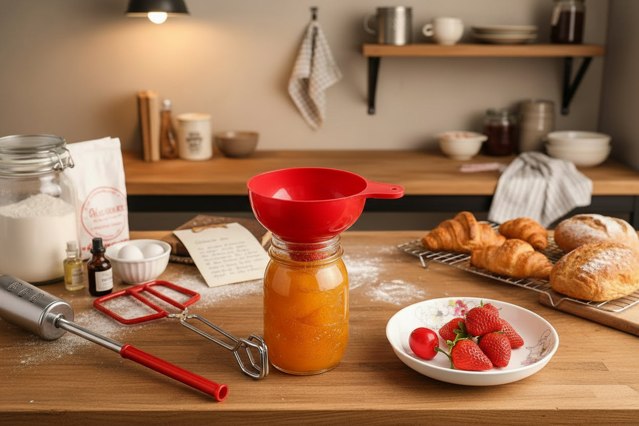 grand entonnoir en plastique pour conserve de fruits