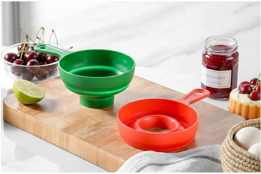 grand entonnoir en silicone pour confiture de cerises