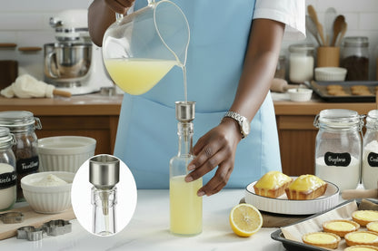 mini entonnoir en acier inox pour fiole et petites bouteilles