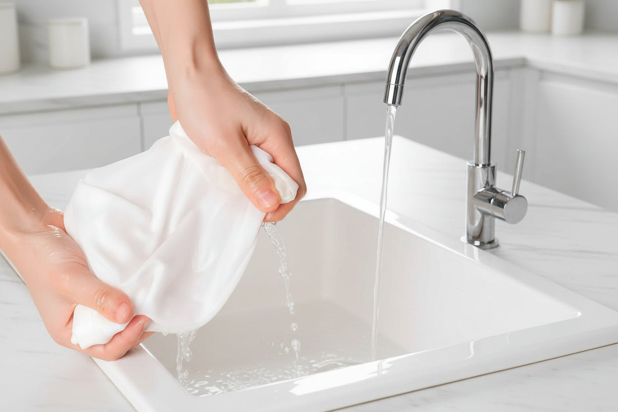 passoire en tissus lavable et reutilisable