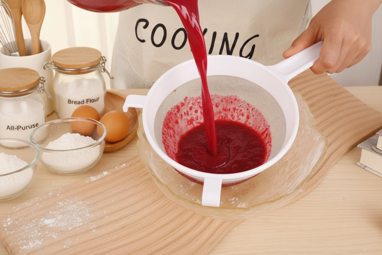 passoire plastique pour filtrer les jus