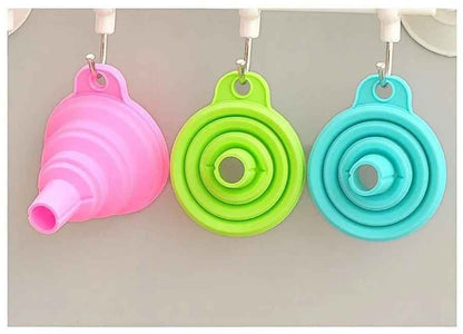 petit entonnoir silicone pliable couleur 