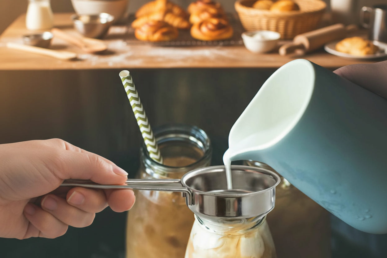 petit entonnoir pour lait, creme et autres liquides