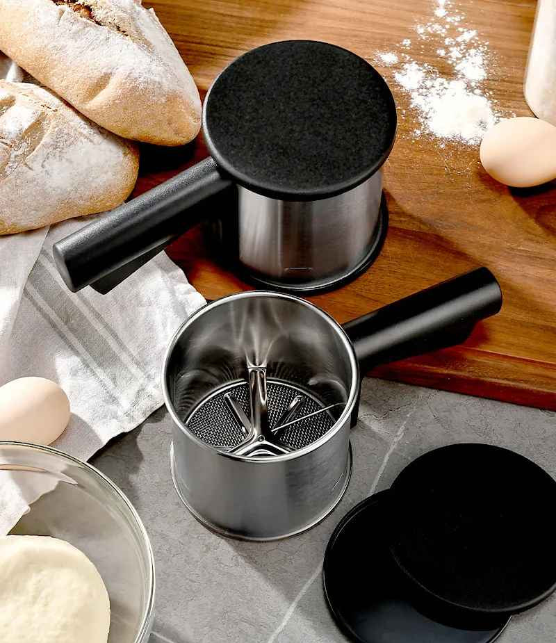 tamis cuisine semi automatique acier et plastique