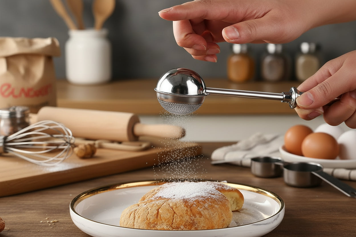tamis de cuisine pour saupoudrer patisserie