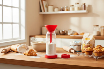 tamis pour cuisine a large capacité avec poignée rotative 