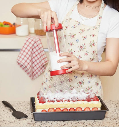tamis pour cuisine avec poignée rotative pour saupoudrer sucre a glacer