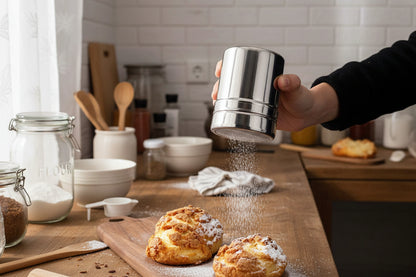 tamis pour cuisine en bouteille pour saupoudrer patisserie maison