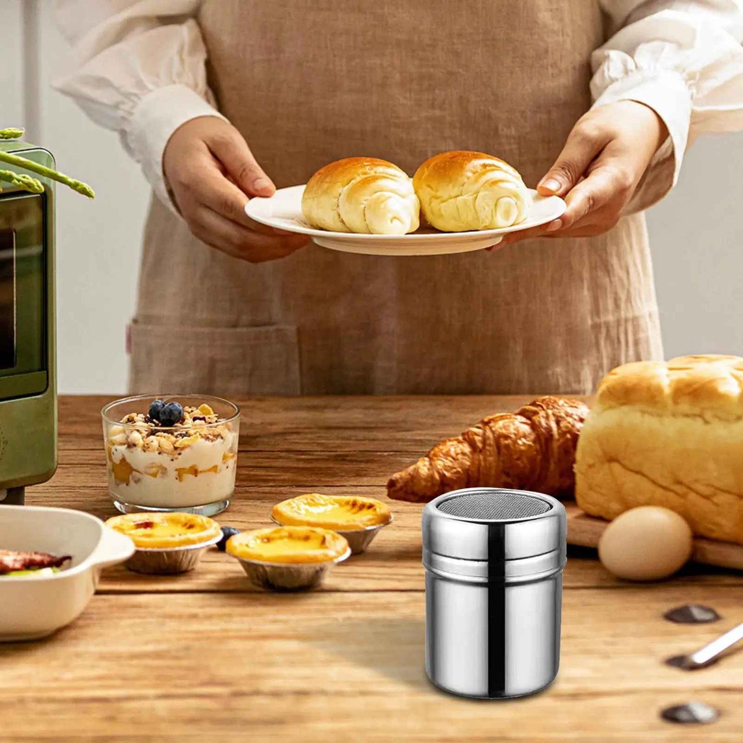 tamis pour cuisine en bouteille pour saupoudrer patisseries