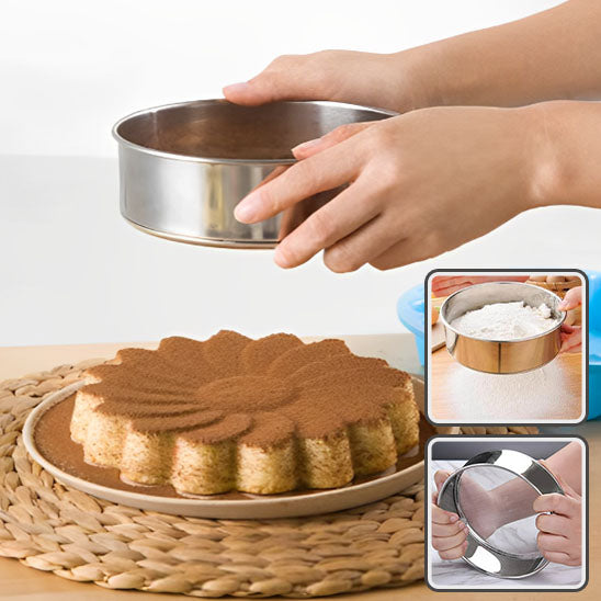 tamis pour saupoudrer canelle sur gateaux